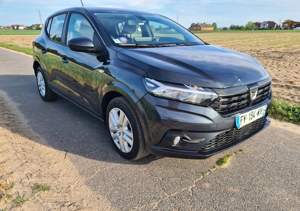 Dacia Sandero cena 27400 przebieg: 9770, rok produkcji 2021 z Witnica małe 254